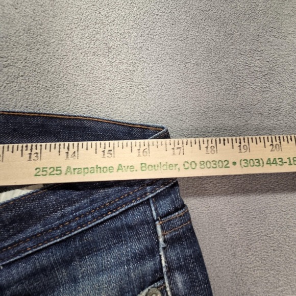 Naked & Famous Jeans Mens Selvedge Blue WeirdGuy Whiskers Honeycomb Fits 33x32 - Picture 3 of 16